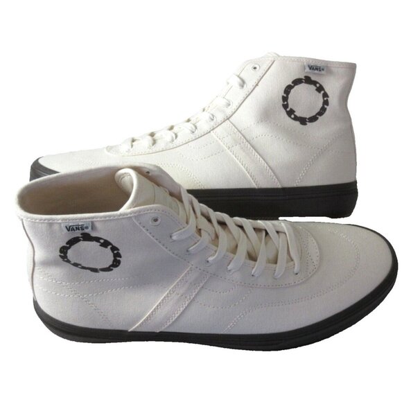 Vans x Quasi Men's Gilbert Crocket Hi Decon White Canvas shoes Sizes NIB - Picture 3 of 8